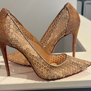 Christian Louboutin Glittering Gold Heels